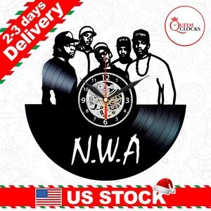 NWA Vinyl Clock Wall Decor Music Men Art Gifts